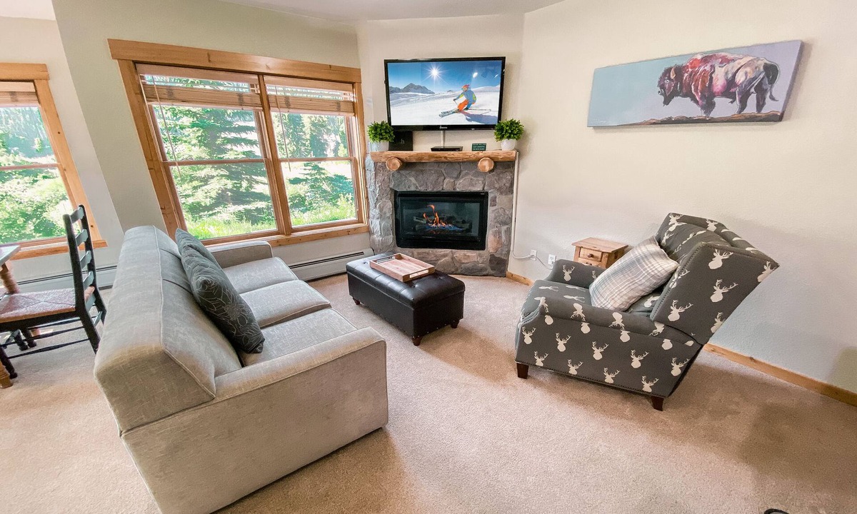 Mountain House Condo | Updated/Hot Tubs/Walk to Slopes/Private Laundry