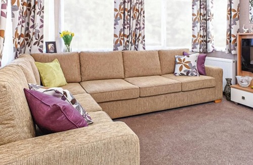 Wigton House | 12ft-wide caravan with one double and one twin.