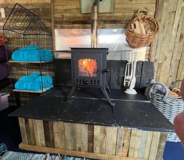 Narberth Other | Budget stay, in lovely private setting with rustic charm, log burner, fire pit, campers kitchen & Eco Loo NO BEDDING SUPPLIED