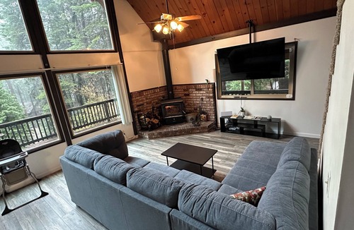 Glencoe Cabin | Cozy Mountain A-Frame with Large Windows & Forest Views