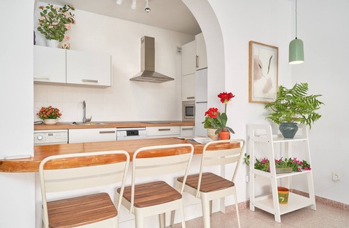 Los Llanos Apartment | Frontline Vacation Home A86 2: Sea Views, Shared Pool & Wi-Fi