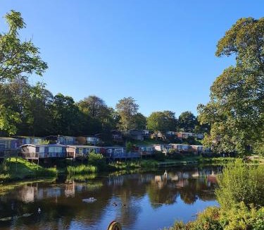 Bont Newydd Resort | Lakeside view chalet