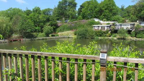 Bont Newydd Resort | Lakeside view chalet