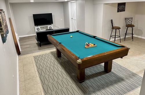 Wheaton House | Modern Open Concept Home with Pool Table by Train Station