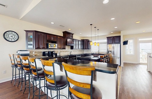 Surf City House | Oceanfront estate - heated pool, pool spa, elevator, pool table & chef's kitchen