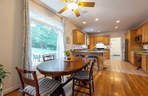 Blacksburg House | Spacious home with serene views, outdoor lounge, fire pit, and hammock, just minutes to downtown