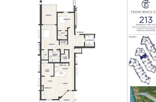 Stateline Condo | Stunning 1184 sqft. 2 bed, 3 bath with private beach and pool