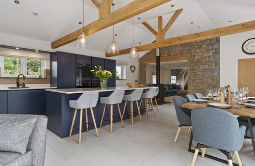 Porthyrhyd House | This luxurious old school house with hot tub, perfect for 8 guests