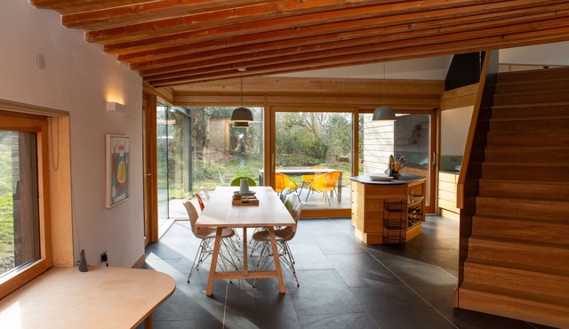 A contemporary Welsh Eco house, set in an acre of land nestled on the Preseli Hills above the sea