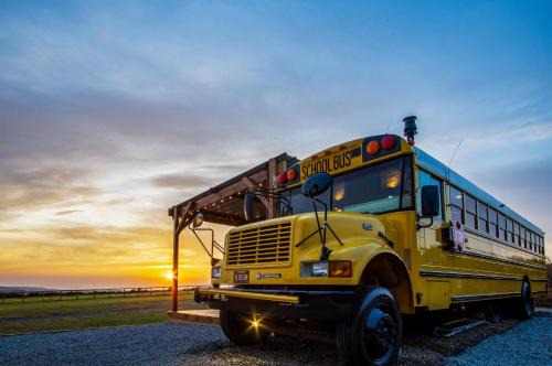 American School Bus - 1 Bedroom - Blossom Farm - Tiers Cross