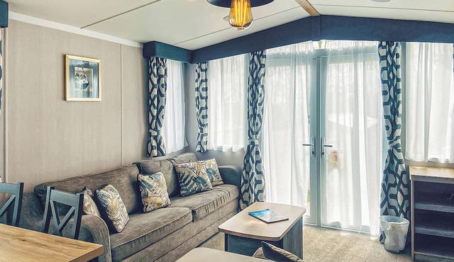 Excellent caravan with one double and two twin.