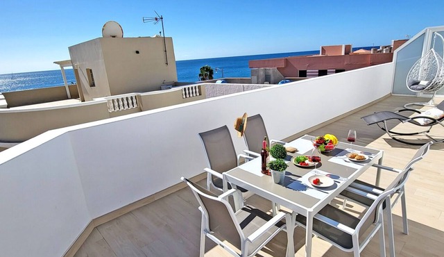 Ferienwohnung Ocean Sounds A in Gran Tarajal, Innenstadt, Meerblick, Terrasse