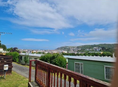 Hilltop Hideaway 2 Bed Caravan with Panoramic Town Scenery in Aberystwyth Holiday Village