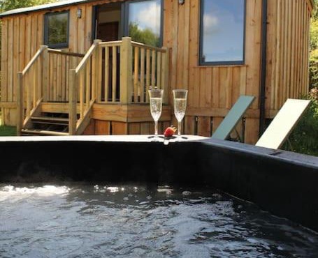 Pembrokeshire Shepherd hut with hottub