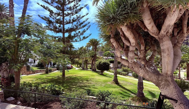 Relaxing sun trap in Aquamarina resort - 4 minutes walk to Anfi Del Mar beach,