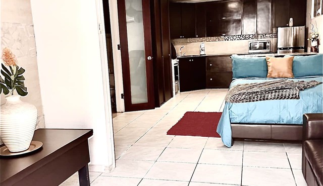 Safe Oversized studio close to Beaches and Airport
