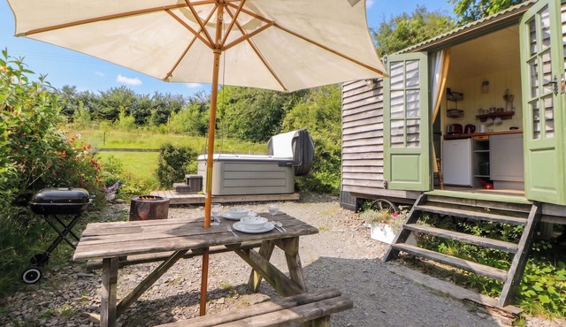 THE THREE SPANIELS SHEPHERDS HUT, pet friendly in Llanybydder
