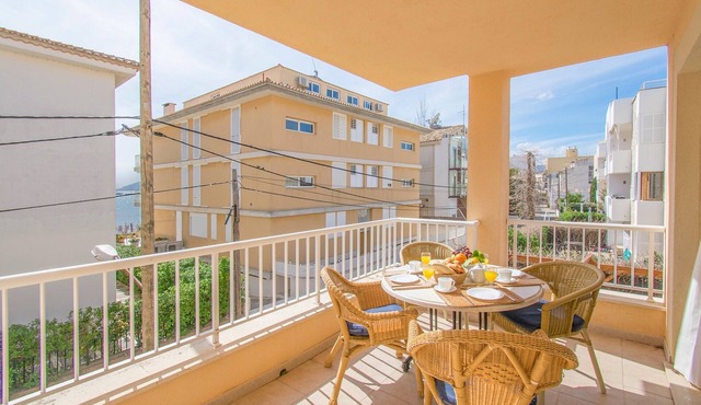 Vacation Apartment Talaia 1A with Balcony, Wi-Fi, Garden & Terrace