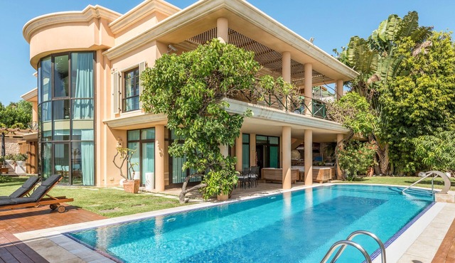 Villa "Albella" with Sea View, Garden, Terraces, Pool, Sauna, Whirlpool & Gym