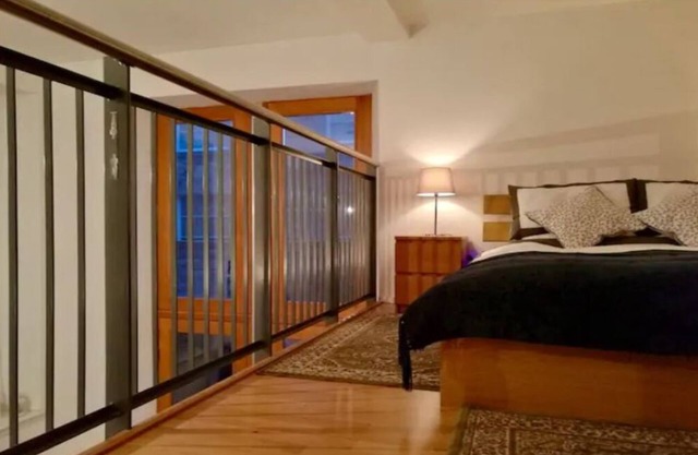 Central Mezzanine Apartment in Historic School